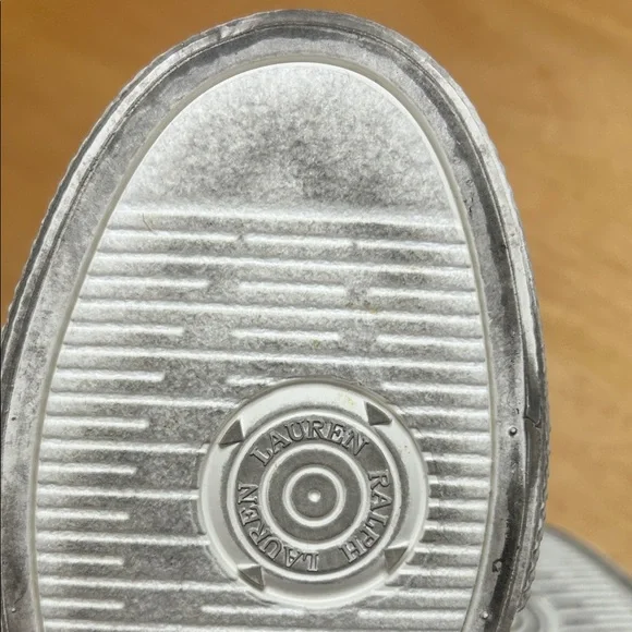 Lauren Ralph Lauren Black Velvet Slip-On Sneakers with White Soles - Picture 8 of 12